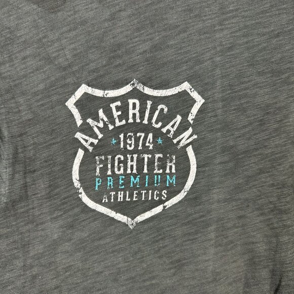 American Fighter Mens Baltimore Polo Shirt Vintage Black 3XL Cotton Blend - Picture 2 of 6